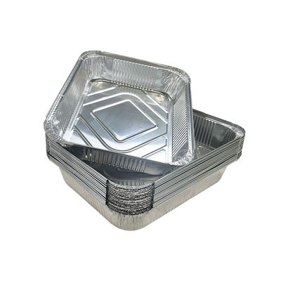 Contenant alimentaire en aluminium recyclable en feuille ovale de torréfaction