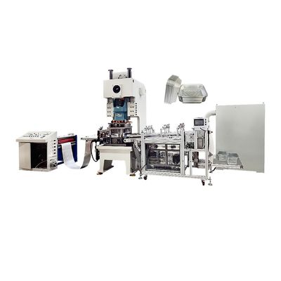 Machine automatique de perforation de conteneurs en boîte en papier d'aluminium pour conteneurs de restauration rapide