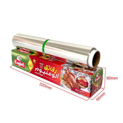 Ruloir de feuille d'aluminium de 5 à 300 m pour ménage de qualité alimentaire avec boîte de couleur personnalisée
