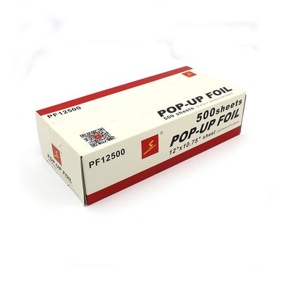 Largeur et logo personnalisés Foil d'aluminium Pop Up Sheets pour l'emballage alimentaire pratique
