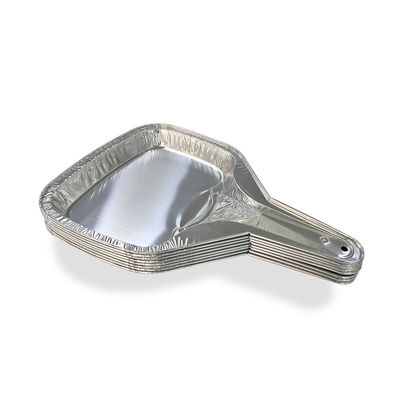 Plateau de cuisson en aluminium en feuille rectangulaire avec poignée pour emballage alimentaire