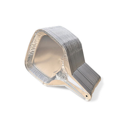 Plateau de cuisson en aluminium en feuille rectangulaire avec poignée pour emballage alimentaire