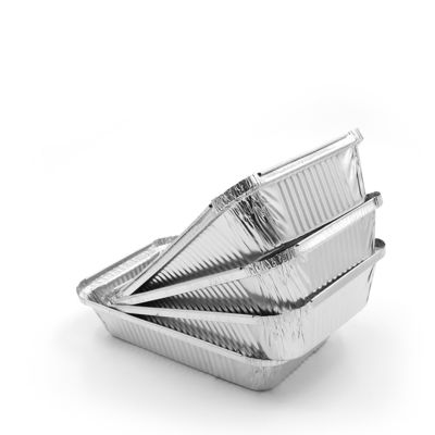 Container en feuille d'aluminium respectueux de l'environnement pour les aliments carrés