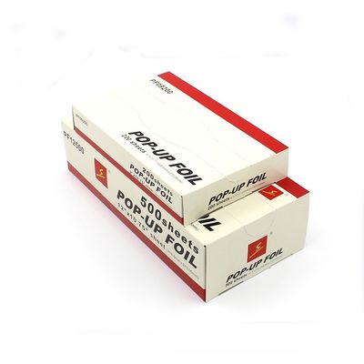 Disposable Cuisine Silver Pop Up Foil en feuille d'aluminium avec une longueur personnalisée