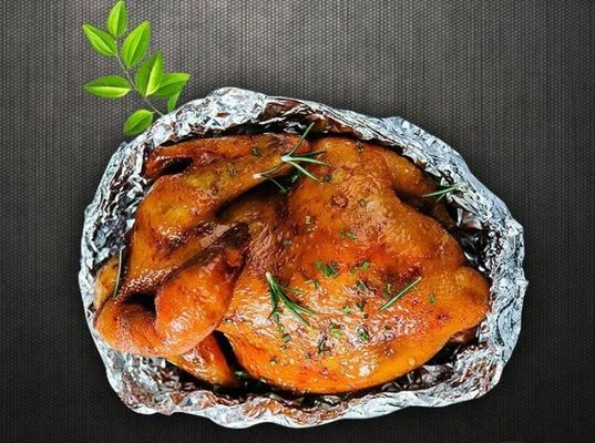 Disposable Cuisine Silver Pop Up Foil en feuille d'aluminium avec une longueur personnalisée