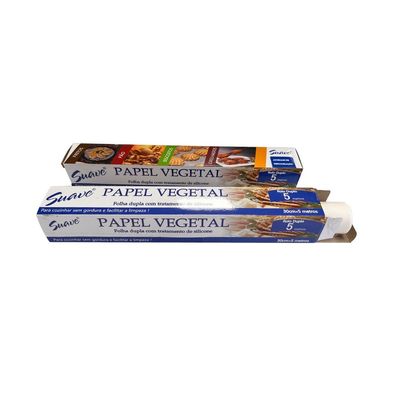 Papier de boulangerie recouvert de deux côtés en silicone 100% pâte de bois pour cuisine et friteuse à air