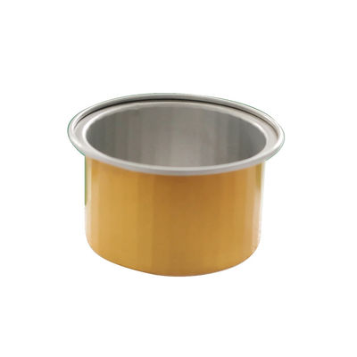 Container en feuille d'aluminium dorée pratique pour les boîtes à emporter et les plateaux de gâteaux d'avion