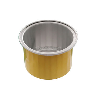Container en feuille d'aluminium dorée pratique pour les boîtes à emporter et les plateaux de gâteaux d'avion