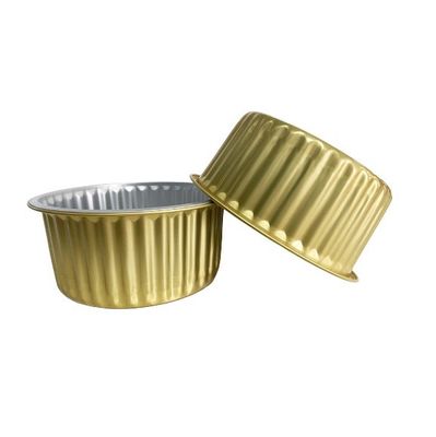 Couche en feuille d'aluminium à chauffage en argent pour contenant à dessert jetable