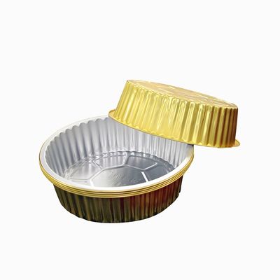 Processus de moulage de la pâte à papier Contenant alimentaire en feuille d'aluminium rectangulaire à conception colorée