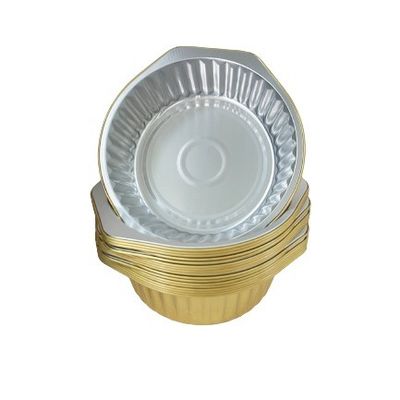 Processus de moulage de la pâte à papier Contenant alimentaire en feuille d'aluminium rectangulaire à conception colorée