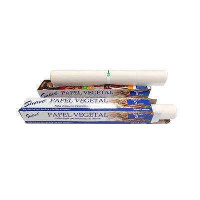 Pratique cuisine rouleau de papier de cuisson en silicone blanc avec pâte chimique et durabilité