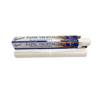 Pratique cuisine rouleau de papier de cuisson en silicone blanc avec pâte chimique et durabilité