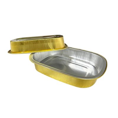 Contenant alimentaire en papier d'aluminium à chaud et à froid Recyclables Préparation des repas Plateau en papier d'argent jetable