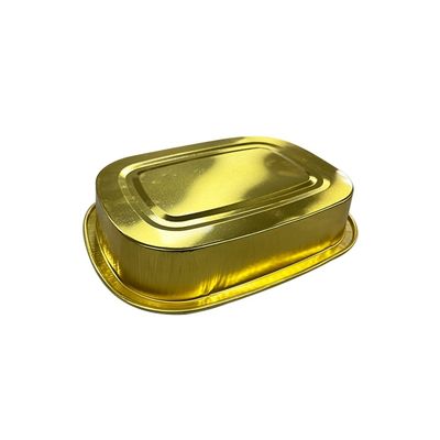 Contenant alimentaire en papier d'aluminium à chaud et à froid Recyclables Préparation des repas Plateau en papier d'argent jetable