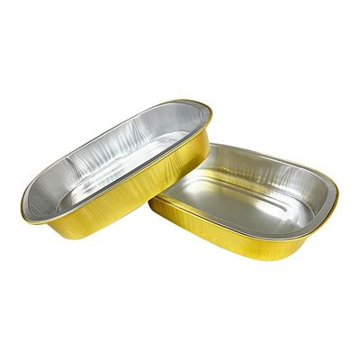 Contenant alimentaire en papier d'aluminium à chaud et à froid Recyclables Préparation des repas Plateau en papier d'argent jetable