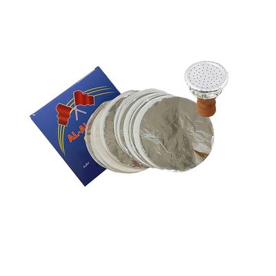 Feuille de papier de qualité alimentaire composite de 20 microns pour Shisha Hookah Feuille en aluminium avec trou