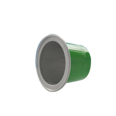 Capsule de café en papier d'aluminium avec couvercle