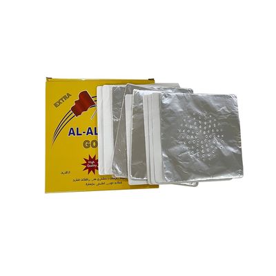 8011 Feuille d'aluminium pour narguilé 12*12cm 15 microns Ruloir jetable pour accessoires Shisha