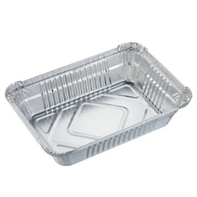 Contenant d'emballage de nourriture pour animaux de compagnie Carré Boîte de déjeuner à emporter jetable Contenant alimentaire en aluminium