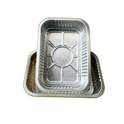 Panneau à repas jetable en aluminium en feuille d'étain Barbecue Box contenant en feuille d'aluminium plateau de cuisson