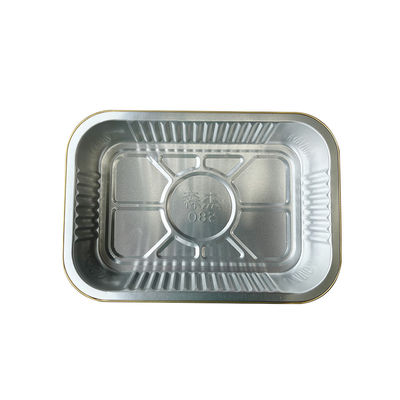 Panneau à repas jetable en aluminium en feuille d'étain Barbecue Box contenant en feuille d'aluminium plateau de cuisson