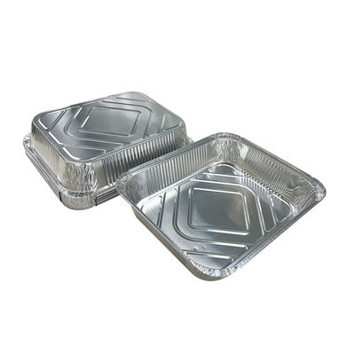 Contenant alimentaire en aluminium recyclable en feuille ovale de torréfaction