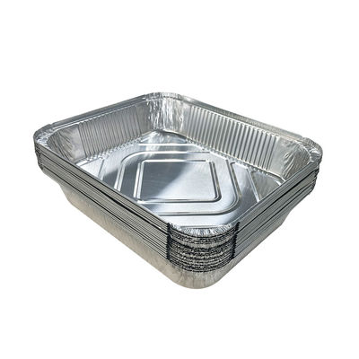 Contenant alimentaire en aluminium recyclable en feuille ovale de torréfaction