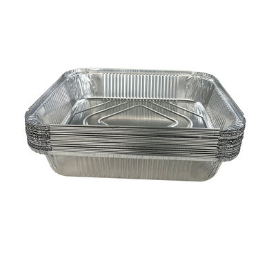 Contenant alimentaire en aluminium recyclable en feuille ovale de torréfaction