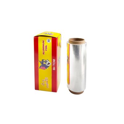 Foil d'aluminium argenté à température douce pour la teinture des cheveux jetable facile à teindre les cheveux