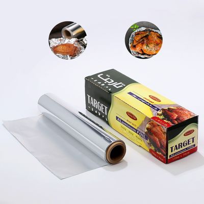 300mm Heavy Duty 8011 en relief Cuisine colorée en argent Foil d'aluminium rouleau pour l'emballage