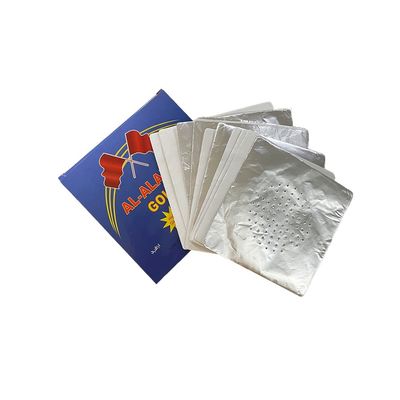 Papier en feuille d'aluminium Shisha argenté avec un trou pour les accessoires de bol de tabac