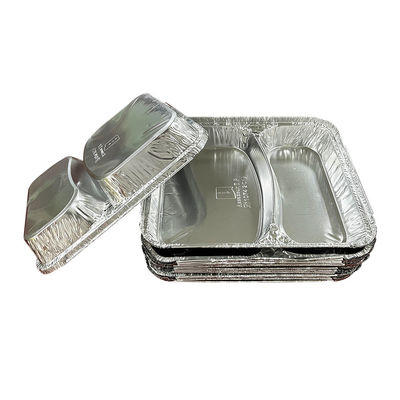 Emballages d'aliments en argent à usage unique en papier d'aluminium en papier de paroi en forme de rideau