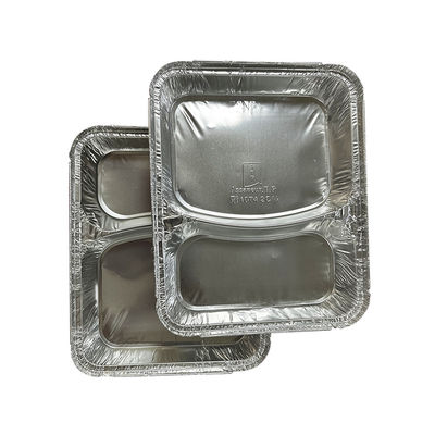 Emballages d'aliments en argent à usage unique en papier d'aluminium en papier de paroi en forme de rideau