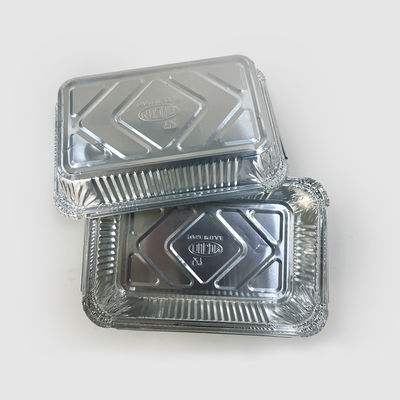 Contenant en feuille d'aluminium de qualité alimentaire en argent 8389 destiné à l'emballage des aliments chauds