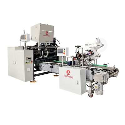 Machine de remontage de rouleaux en feuille d'aluminium pour ménage avec frein à poudre magnétique 25N.m.