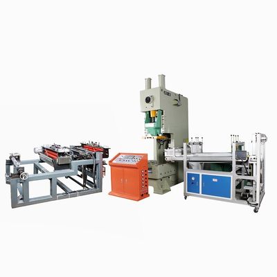 Machine à perforer à double voie pour les produits destinés à l'entreposage de conteneurs en feuille d'aluminium