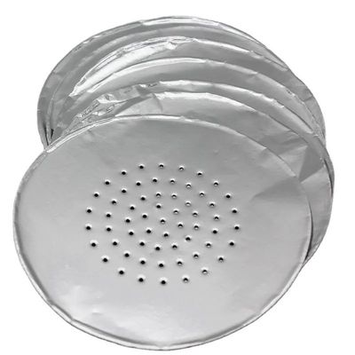 Épaisseur personnalisée 120 mm Taille ronde Foil d'aluminium jetable pour narguilé