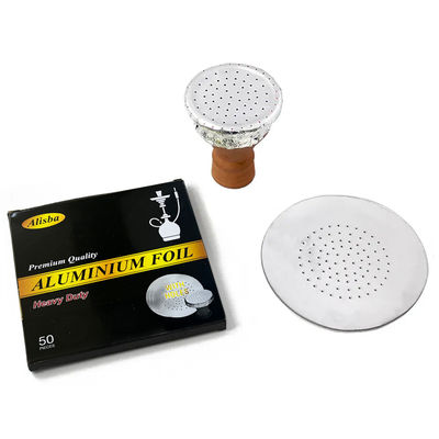 Épaisseur personnalisée 120 mm Taille ronde Foil d'aluminium jetable pour narguilé