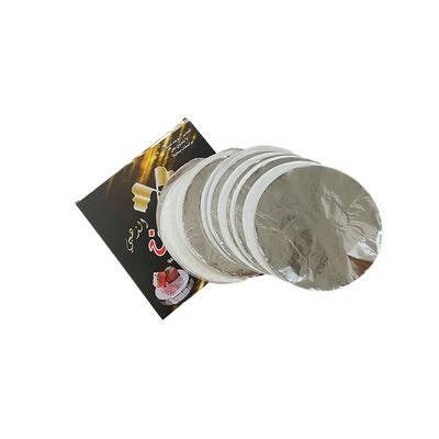 Épaisseur personnalisée 120 mm Taille ronde Foil d'aluminium jetable pour narguilé