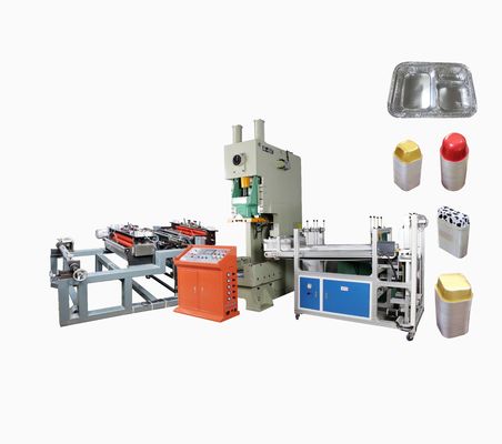 Ligne de production de conteneurs en feuille d'aluminium de 80 t alimentés par moteur de 11 kW pour les aliments à emporter