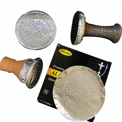 Papier de narguilé 0,03 mm épaisseur 120 mm largeur feuille d'aluminium ronde avec alliage 8011 et argent