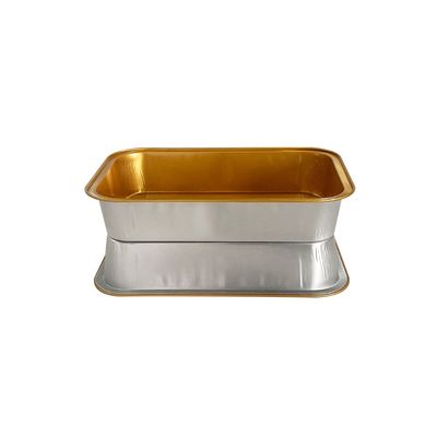 Personnaliser la hauteur Disposable en papier d'aluminium Dessert tasse contenant du gâteau pour l'emballage des aliments