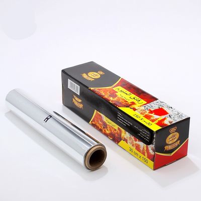 8011 Alloy Direct Standard Aluminium Foil Roll pour le papier de barbecue quotidien en longueur personnalisée