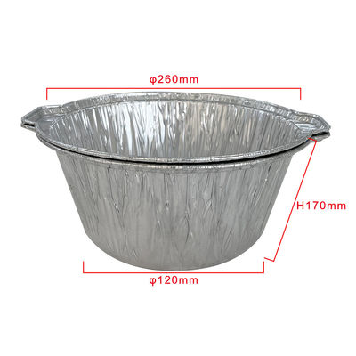 Récipient alimentaire récipient d'aluminium jetable à usage lourd avec couvercle