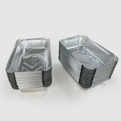 Plateaux de contenant alimentaire pour les repas à emporter avec feuille d'aluminium écologique