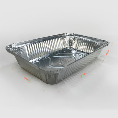 Plateaux de contenant alimentaire pour les repas à emporter avec feuille d'aluminium écologique
