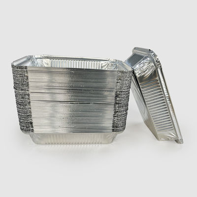 Plateaux de contenant alimentaire pour les repas à emporter avec feuille d'aluminium écologique