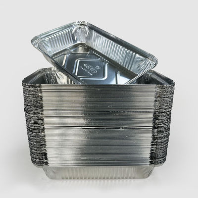Plateaux de contenant alimentaire pour les repas à emporter avec feuille d'aluminium écologique