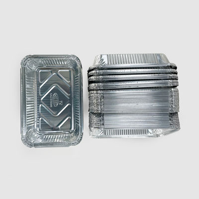 Plateaux de contenant alimentaire pour les repas à emporter avec feuille d'aluminium écologique